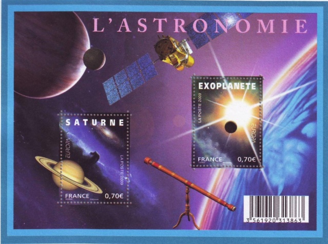 Sortie d'un bloc de timbres Espace et Astronomie / Cité de l'Espace de Toulouse Scan1022