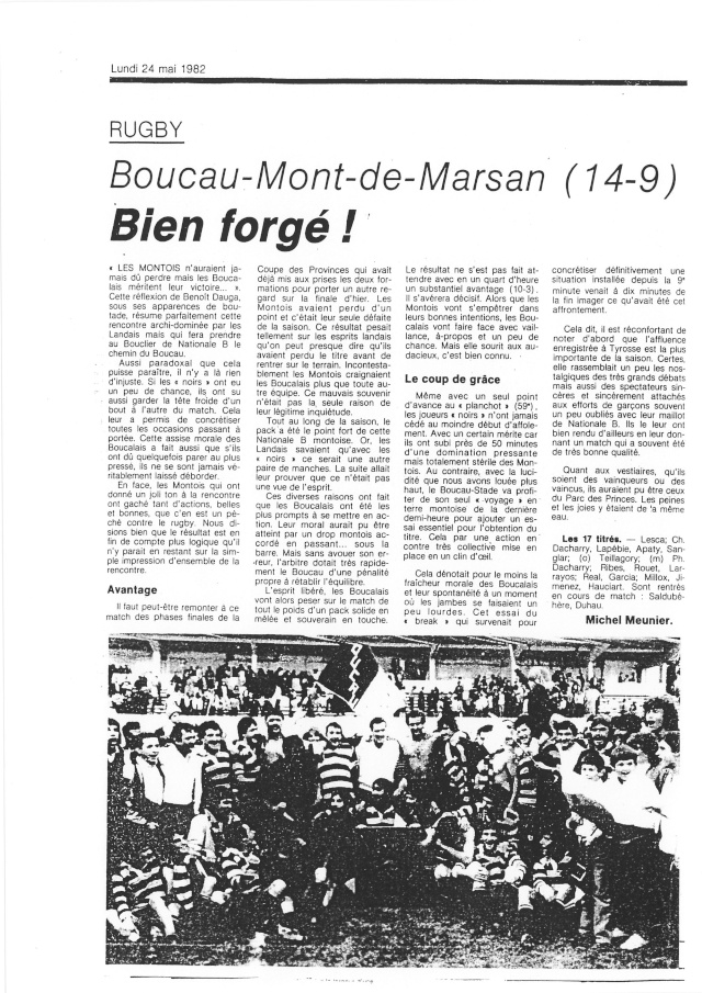 1982... La Nationale B, Champion de France Articl29