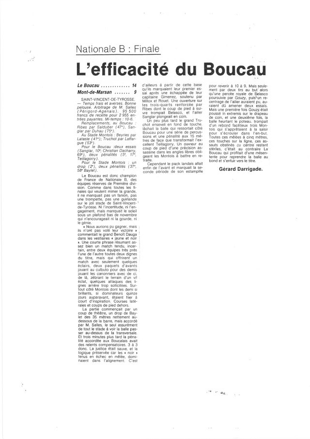 1982... La Nationale B, Champion de France Articl33