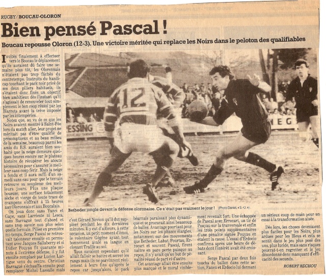 Saison 1984/85 (dernier 16ème de Finale de 1ère Division) Bs_olo14
