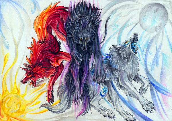 lobos dragones de todo xDDD Legend10