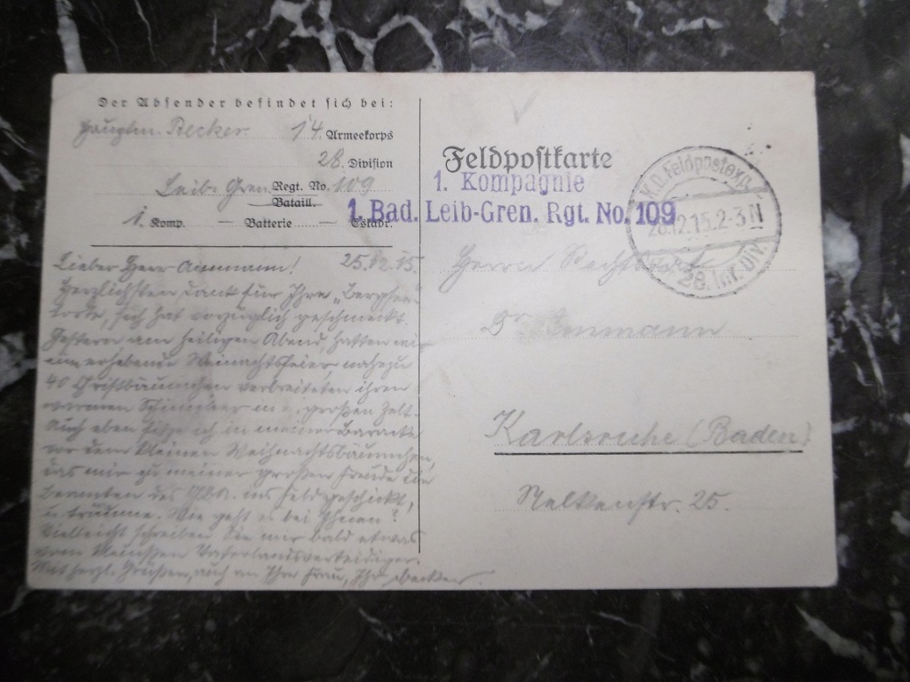 (E) Carte postale Reims 1915 LGR109 (vendu) (Metz 14/11/18) 109b10