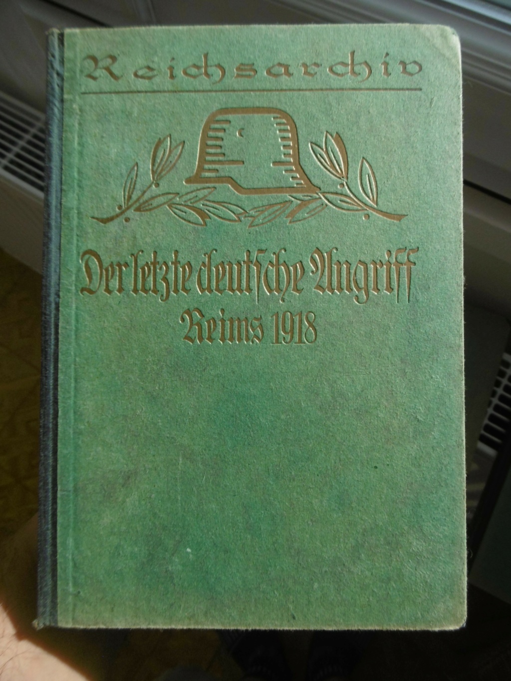 (D)Lot de trois tomes Reichsarchiv secteur de Reims pour l'année 1918. (VENDU) N131