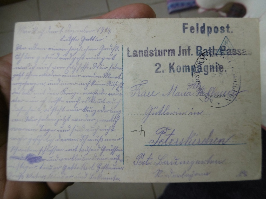 (E) Carte postale Landsturm Reims Décembre 1914 (vendu) V310