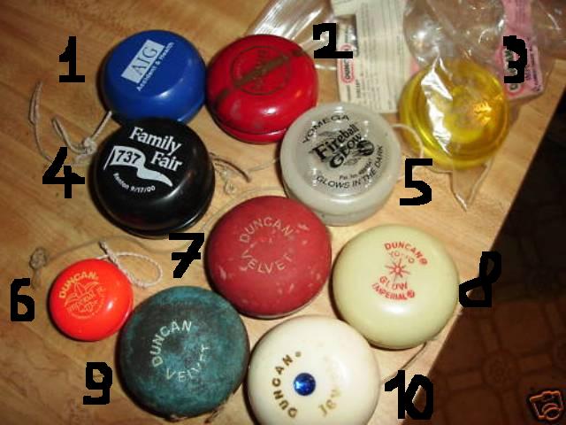[CONCLUSA PERSA] ebay (180474212408) vintage yo-yo lot, Duncan Velvet + others 10 total (scad. Mar 07, 2010 16:56:55 PST) Asta10