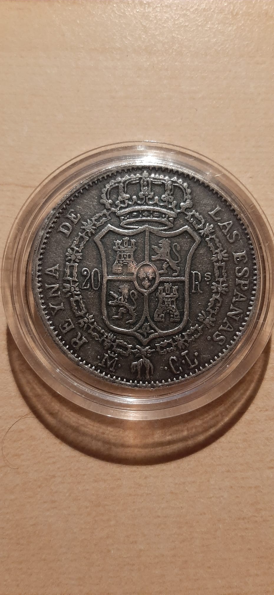 20 Reales de Isabel II de 1837.  Whatsa45