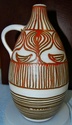 28 cm ht  possibly studio pottery vase Onio10