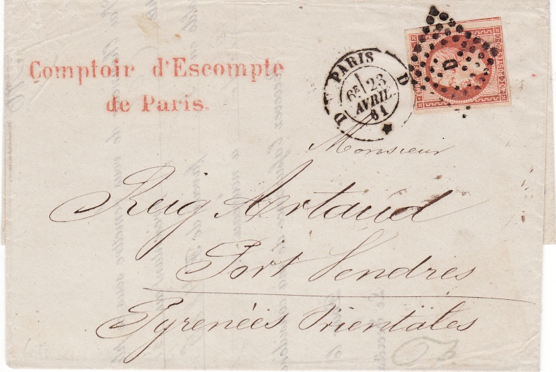 Marken - Frankreich - Poststücke mit Marken Type Napoleon Img45