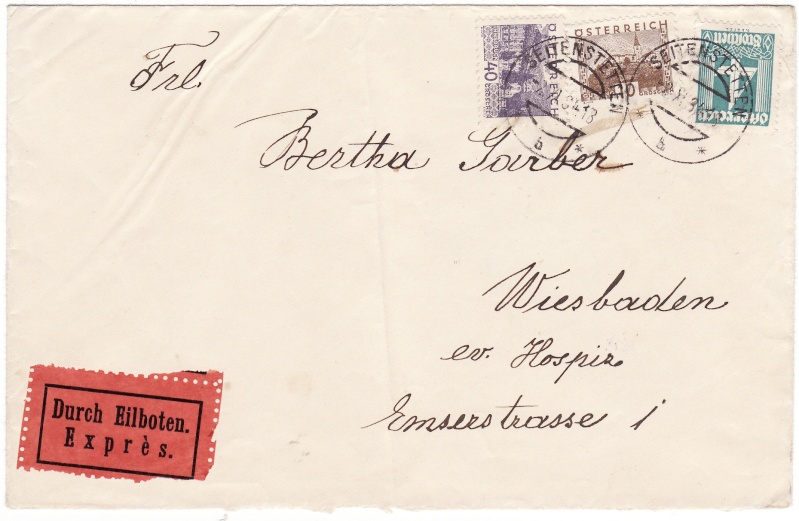 Stempeln niederösterreichischer Postämter in der Zeit 1925 - 1935 Img46