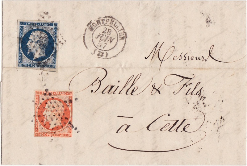 Marken - Frankreich - Poststücke mit Marken Type Napoleon Img_0075