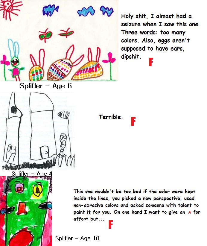 SPlfilers Childhood Artwork From School! Splifl19