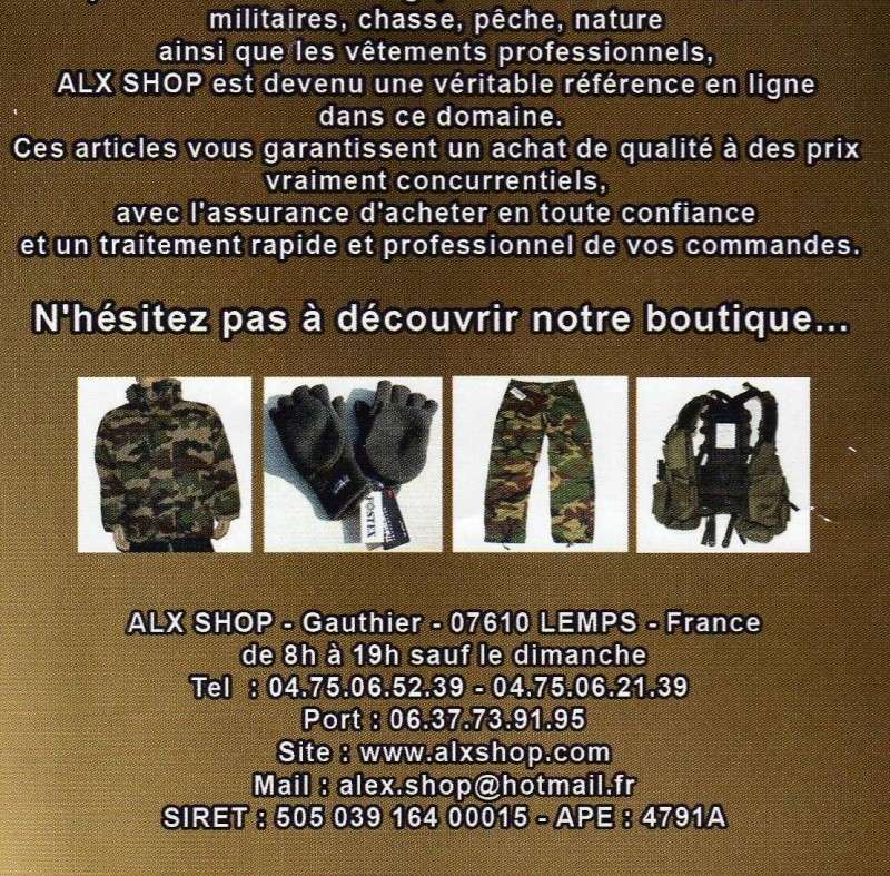 magasin  vêtements & accessoires militaires Img01610