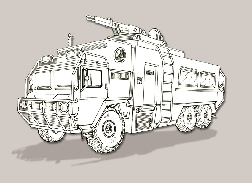 concept car : véhicules militaires Fourgo10