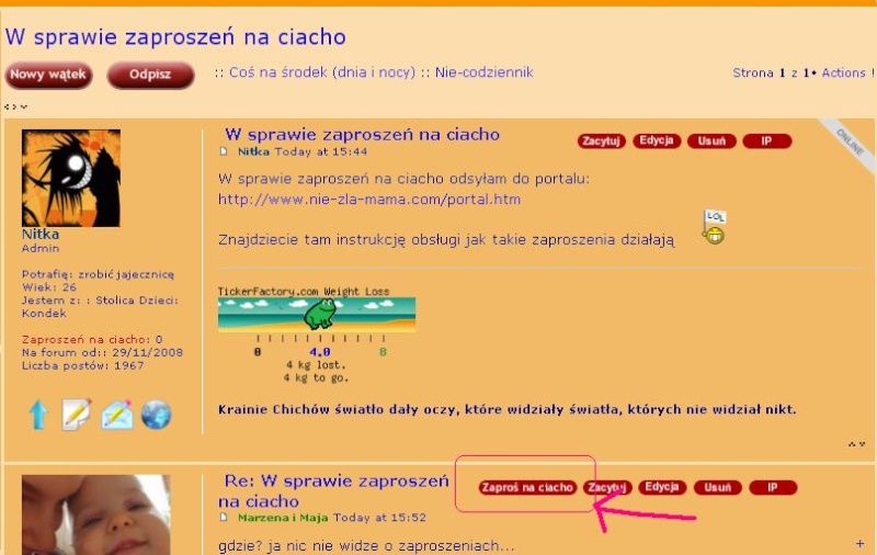 W sprawie zaproszeń na ciacho Ciacho12