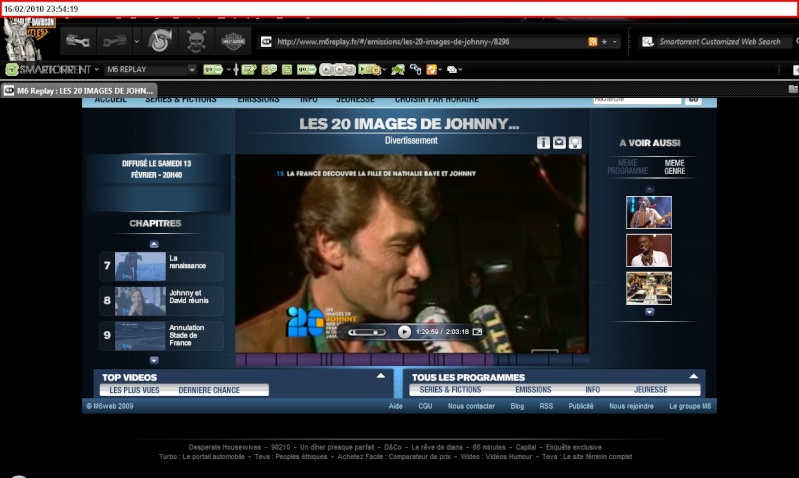 [reportage] Le 13 fevrier 2010 JOHNNY sur M6 2010-262