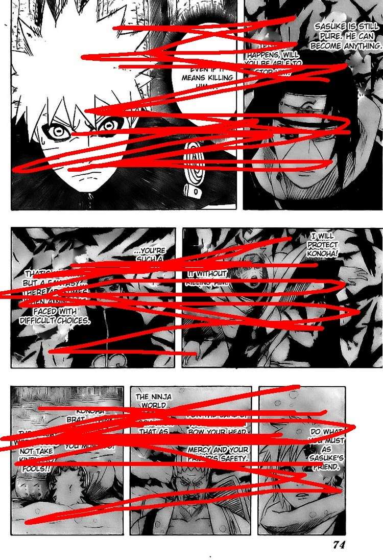 How fucking redundant most parts of a Naruto chapter can be. Naruto13