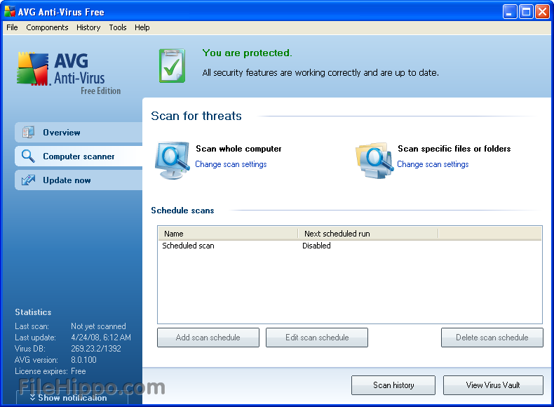 Download AVG Anti-Virus Free Edition - trusted by 80 million users 1090_a11