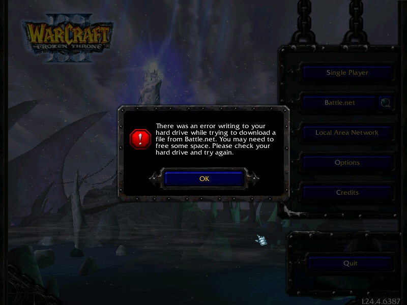 Warcraft 3 problems Error_10