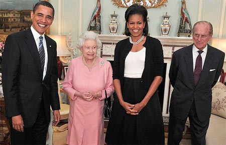 Nữ hoàng Anh và 12 đời tổng thống Mỹ Queen110