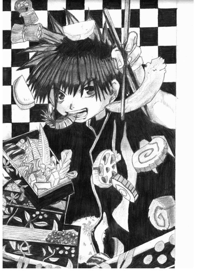 dessin de goku du manga saiyuki Goku311