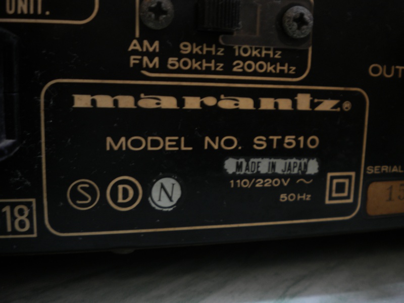 Marantz ST 510 Tuner(used)SOLD Dscn2112