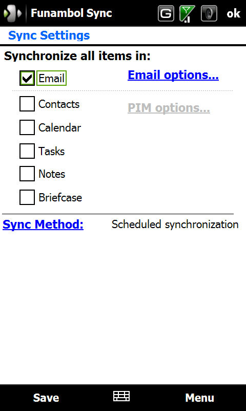 Configuration Pushmail [Alternative au SL2SFR] Screen11
