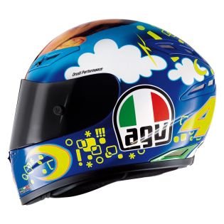 Custom casque Rossi au Mugello - Le Joker Jolly Agv-ro12