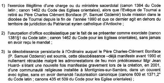 "Procès" de Monseigneur Charles-Clément Boniface, dit Père Samuel - Page 4 Page110