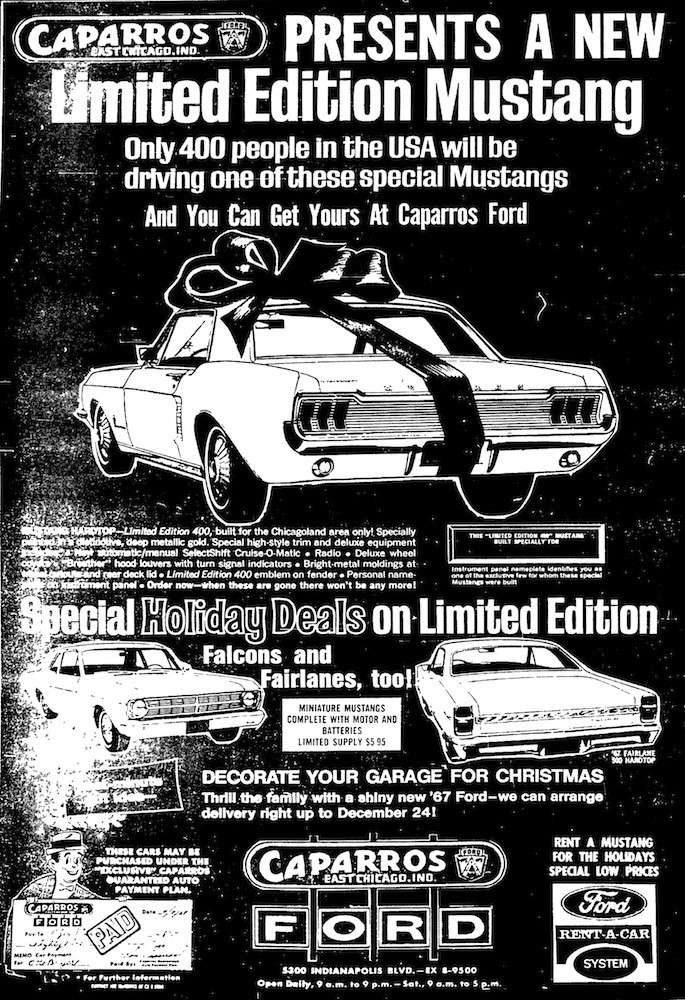 L'édition limité 400 Chicago de la Mustang 1967 1967_m14