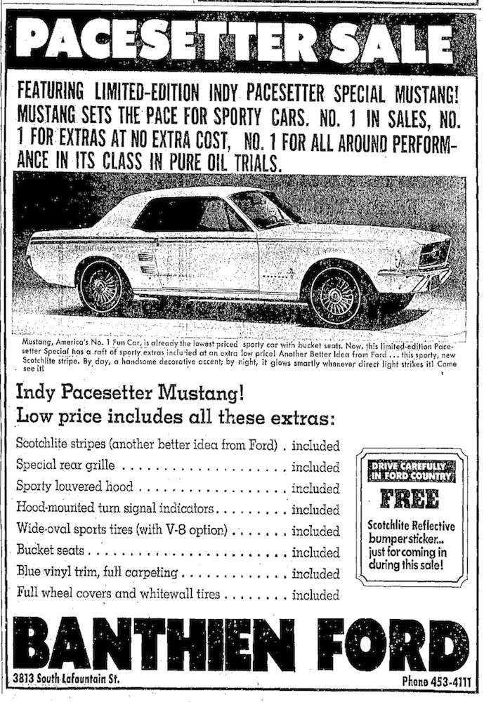 La Mustang édition Pacesetter 1967 1967_m16