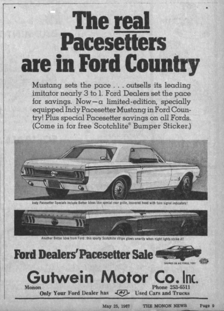 La Mustang édition Pacesetter 1967 1967_m17