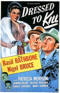 Basil Rathbone as Sherlock Holmes in DRESSED TO KILL (1946) Dresse10
