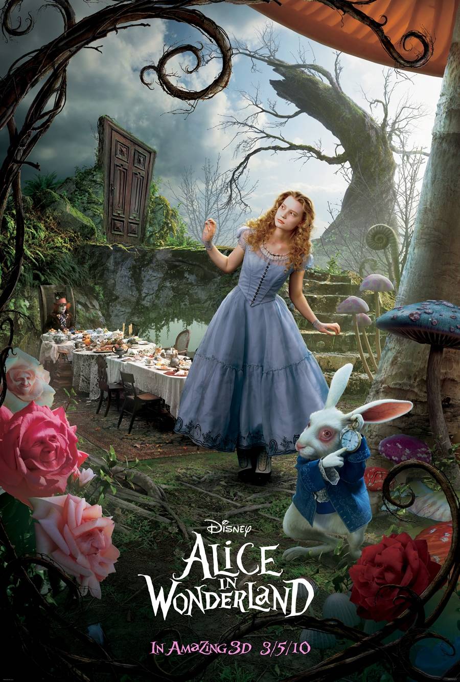 تحميل فيلم المغامرة والفنتازيا الرائع Alice in Wonderland 2010 مترجم بجودة DVDRip للنجم "جوني ديب" Alice-10