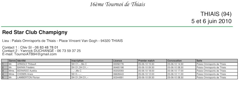 16ème Tournoi de Thiais - C D - 05/06 juin 2010 Convoc15