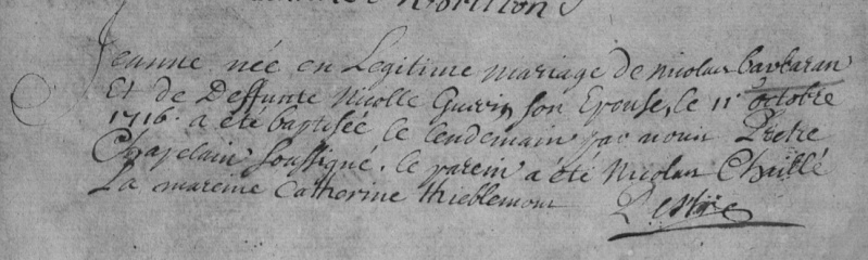 [curiosité] - Actes originaux qui changent de l'ordinaire (suite 2) - Page 7 1716-110