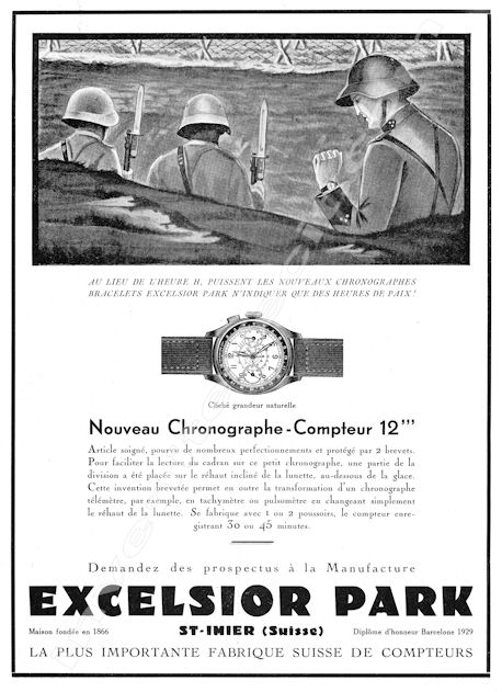 Passionné de publicités de montres Excels11