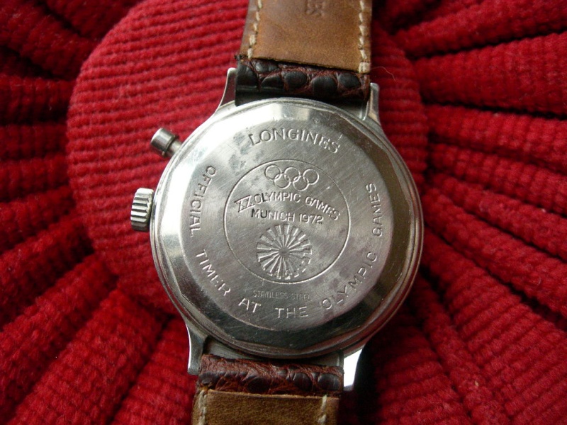 ( Echangé ) Longines chrono monopoussoir des Jeux Olympiques de Munich 1972 calibre 335 ( valjoux 234 ) Longin15