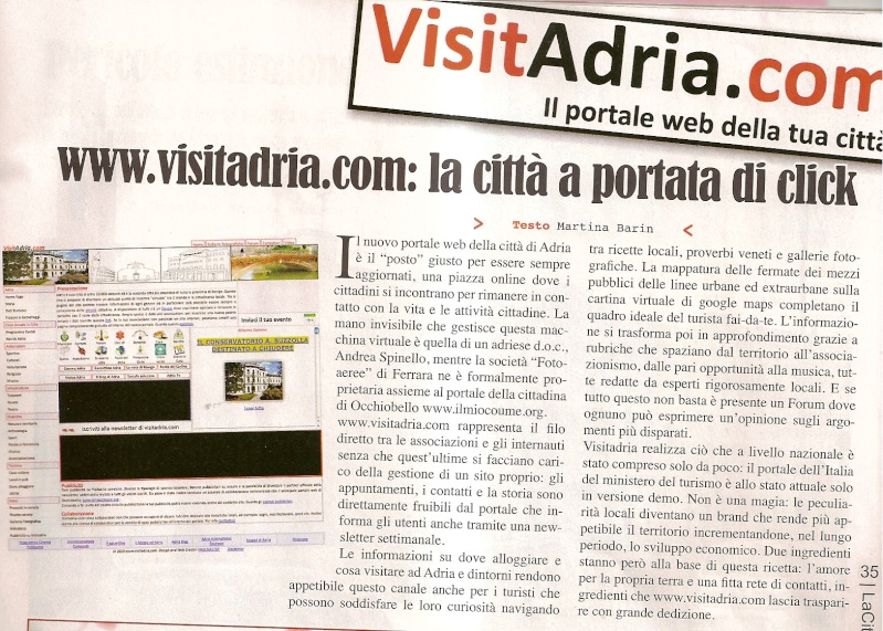 Visitadria.com -  Articolo mensile La Città - mese di Marzo Artico11
