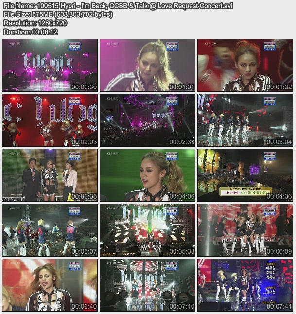 [DL][15/5/10] I'm Back & Chitty Chitty Bang Bang @ KBS Love Request Concert 10051516