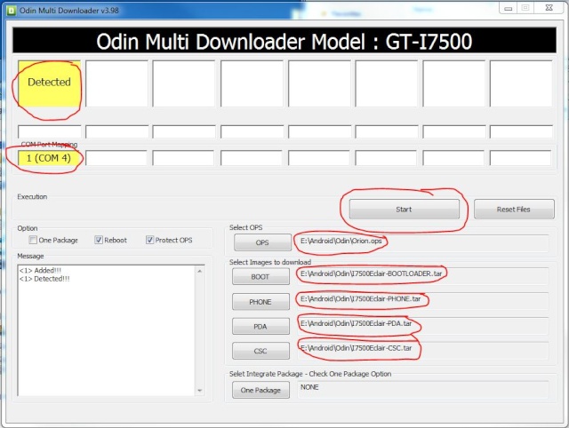 Step by Step instructions Odin10