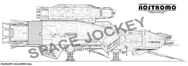 Plans du NOSTROMO du film Alien Nostro13