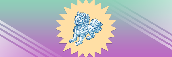 leone - Statua del Leone Guardiano rara in catalogo su Habbo Featu194