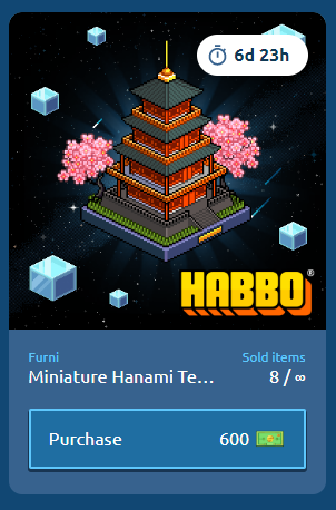 Tempio Hanami in Miniatura su nft.habbo.com Gnudmt10