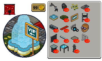 Reinseriti 4 affari stanza Passerella Fashion Week su Habbo Sche1396