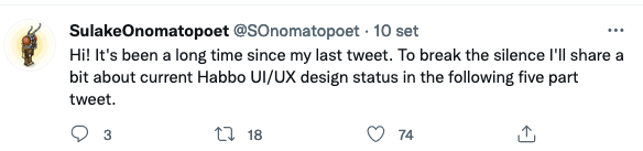 SulakeOnomatopoet su Twitter - Habbo UI/UX design status Sche1492