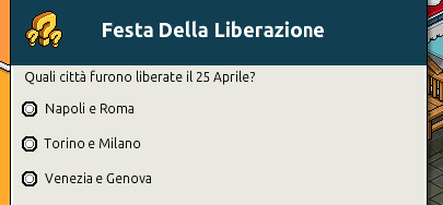 [IT] Quiz sull'Anniversario della liberazione d'Italia 2020 - Pagina 2 Scher988