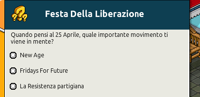 [IT] Quiz sull'Anniversario della liberazione d'Italia 2020 Scher991