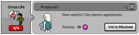Missioni giornaliere Vita da Circo con distintivi e palloncini Scree741