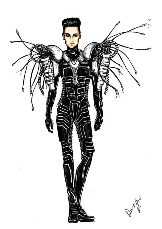Welcome to Humanoid City - costume drawings Welcom12