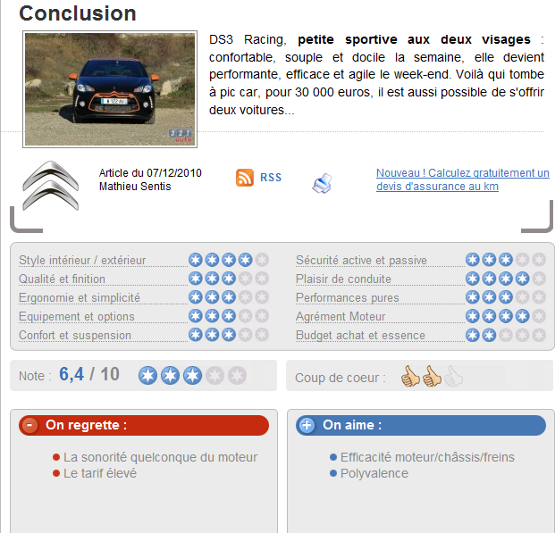 [DECLINAISON] Citroën DS3 Racing - Page 20 Essai310